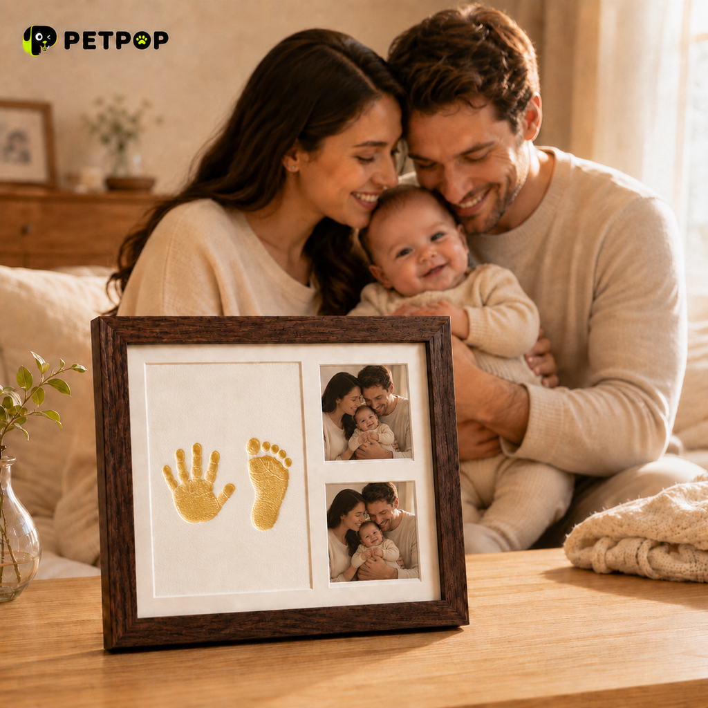 10-Inch Pet Paw Print Keepsake Photo Frame Kit