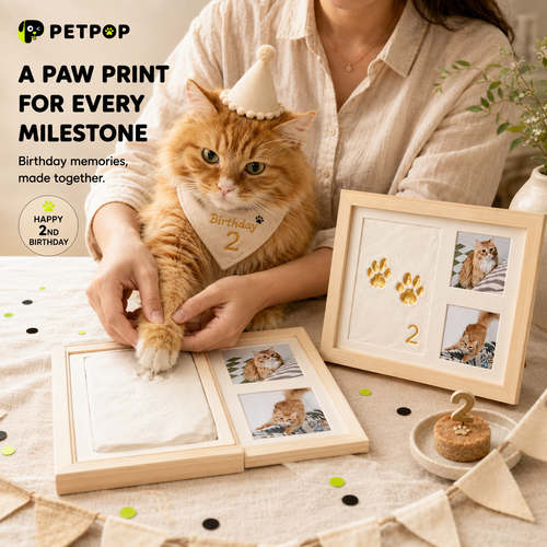 10-Inch Pet Paw Print Keepsake Photo Frame Kit