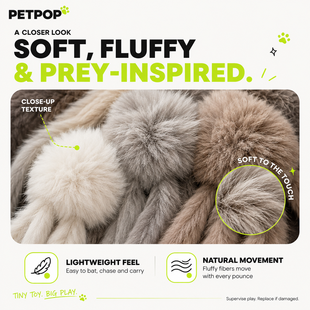 Fluffy Octopus Interactive Cat Toy – 8 Soft Tentacles